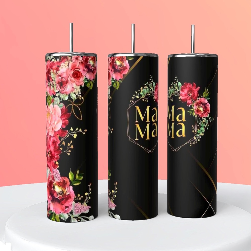 Mama flower tumbler